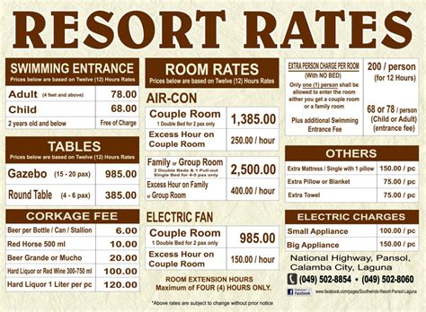 southwinds resort prices